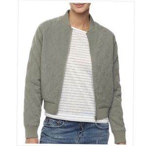 Quilted Bomber Jacket